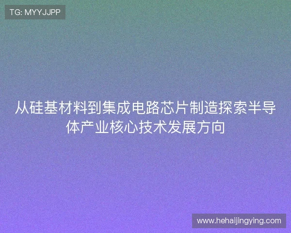 从硅基材料到集成电路芯片制造探索半导体产业核心技术发展方向